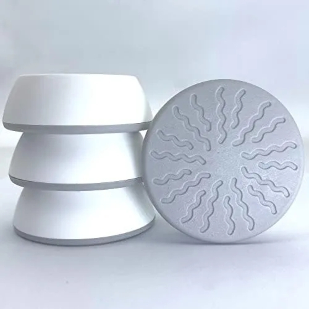 White and Silver Stackable Bowls